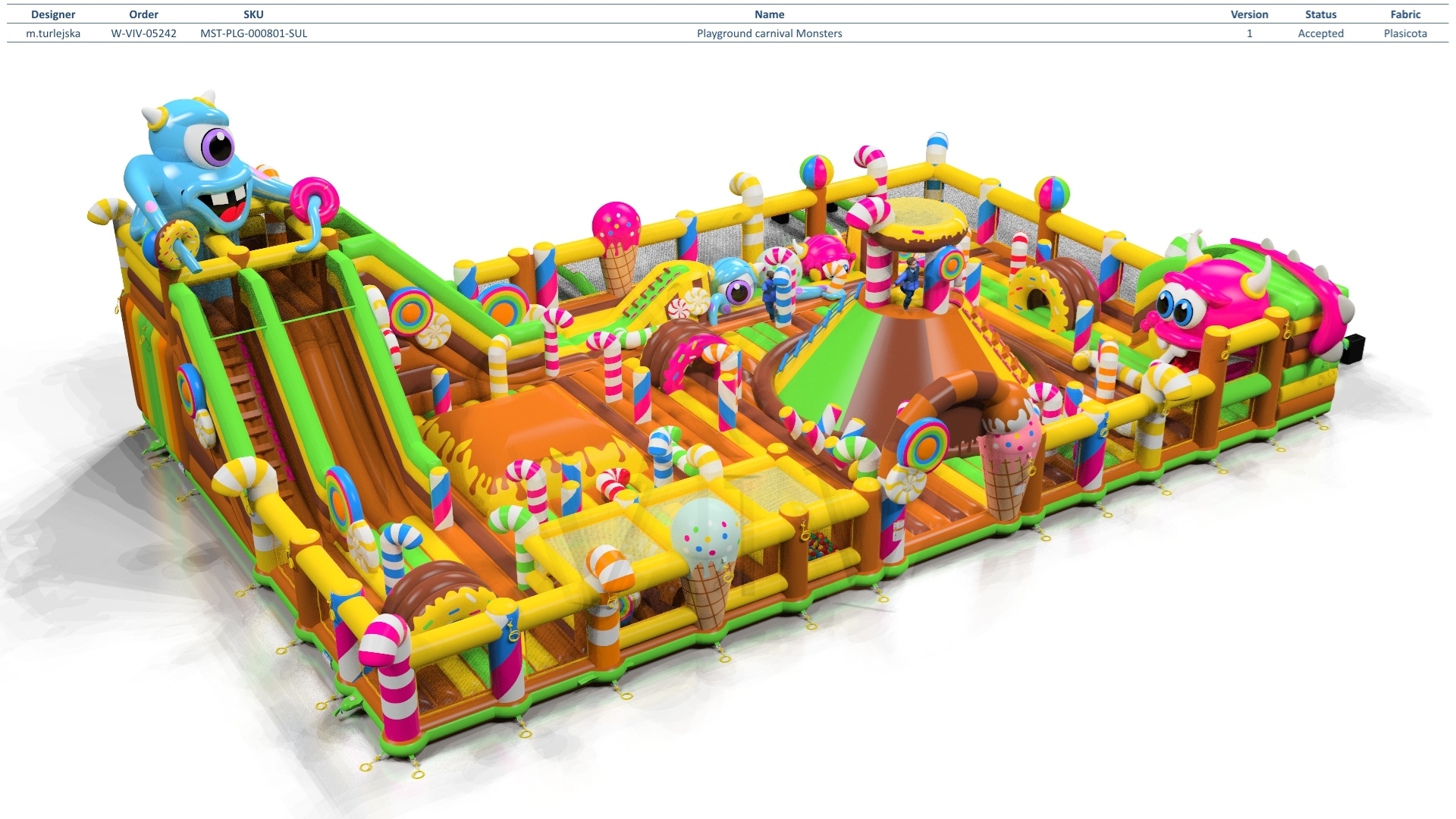 Copy of Playground Micro Monsters (full floor) commercial inflatable playground