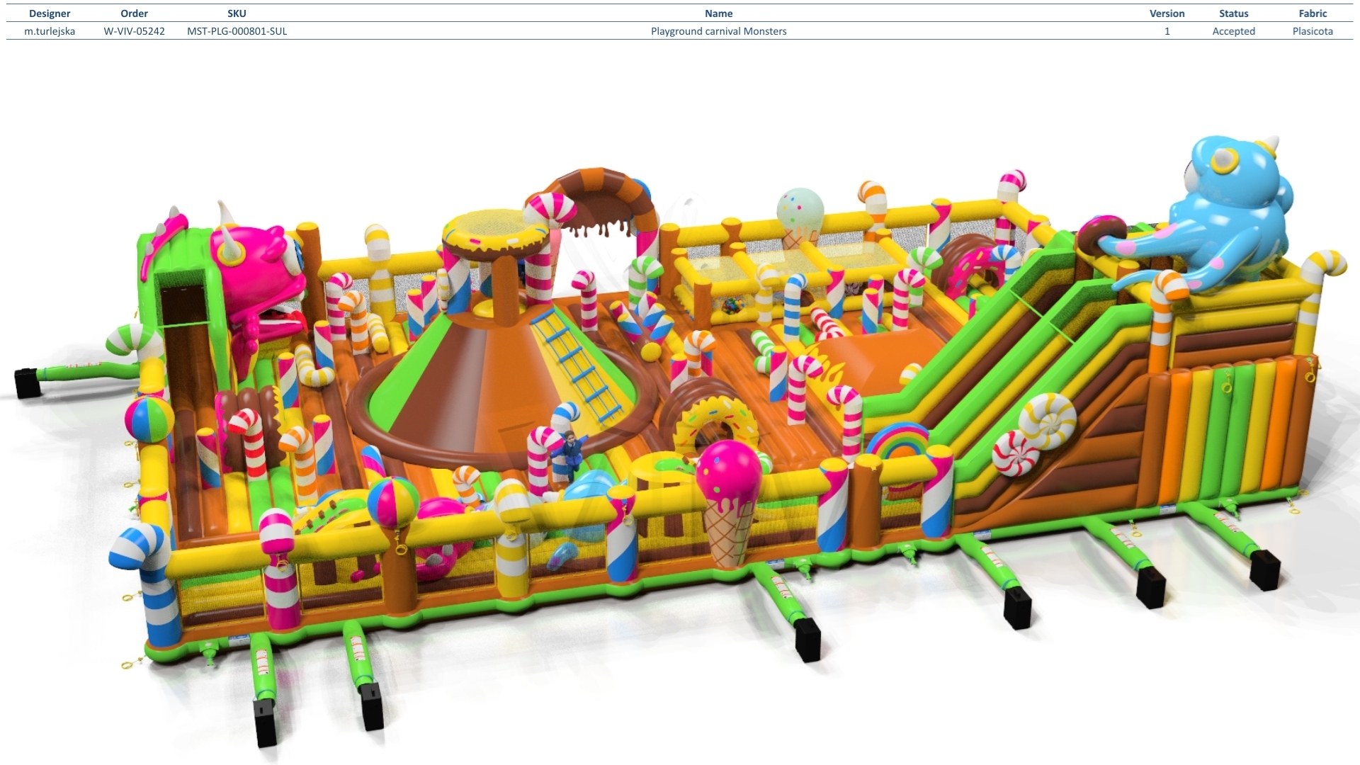 Copy of Playground Micro Monsters (full floor) commercial inflatable playground