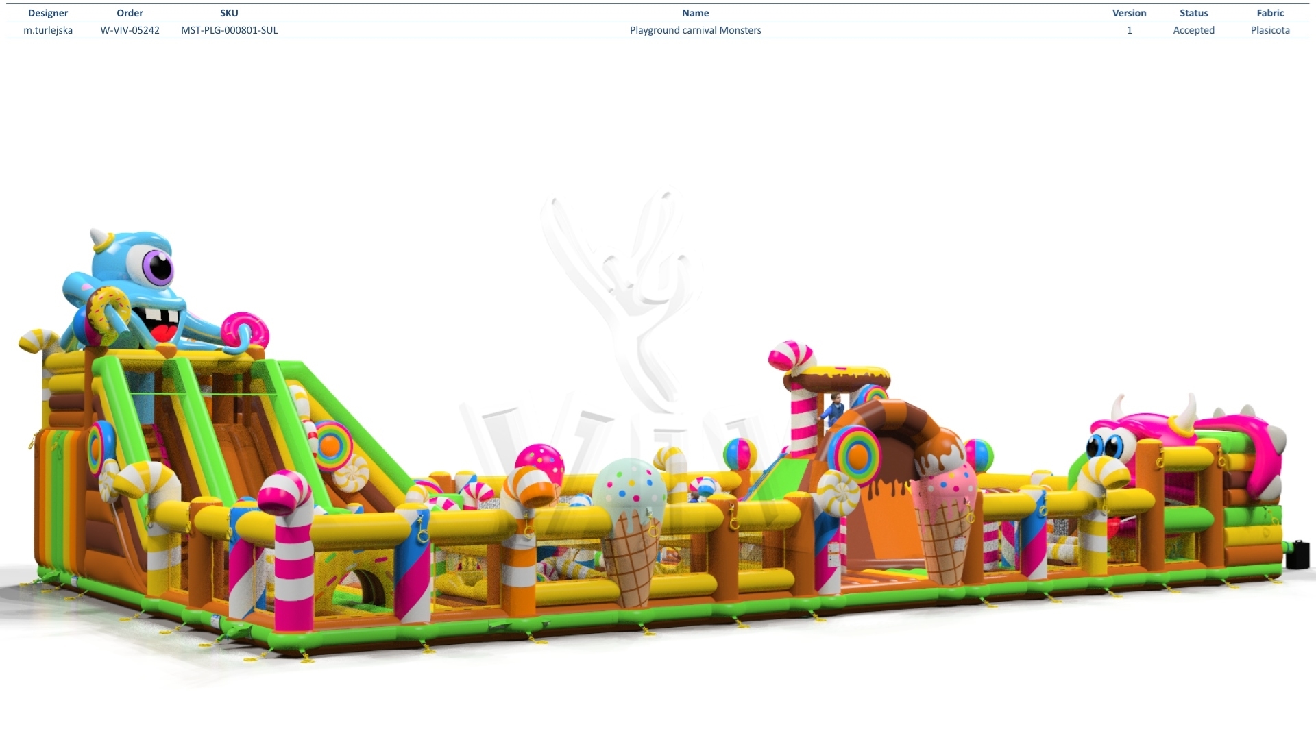 Copy of Playground Micro Monsters (full floor) commercial inflatable playground