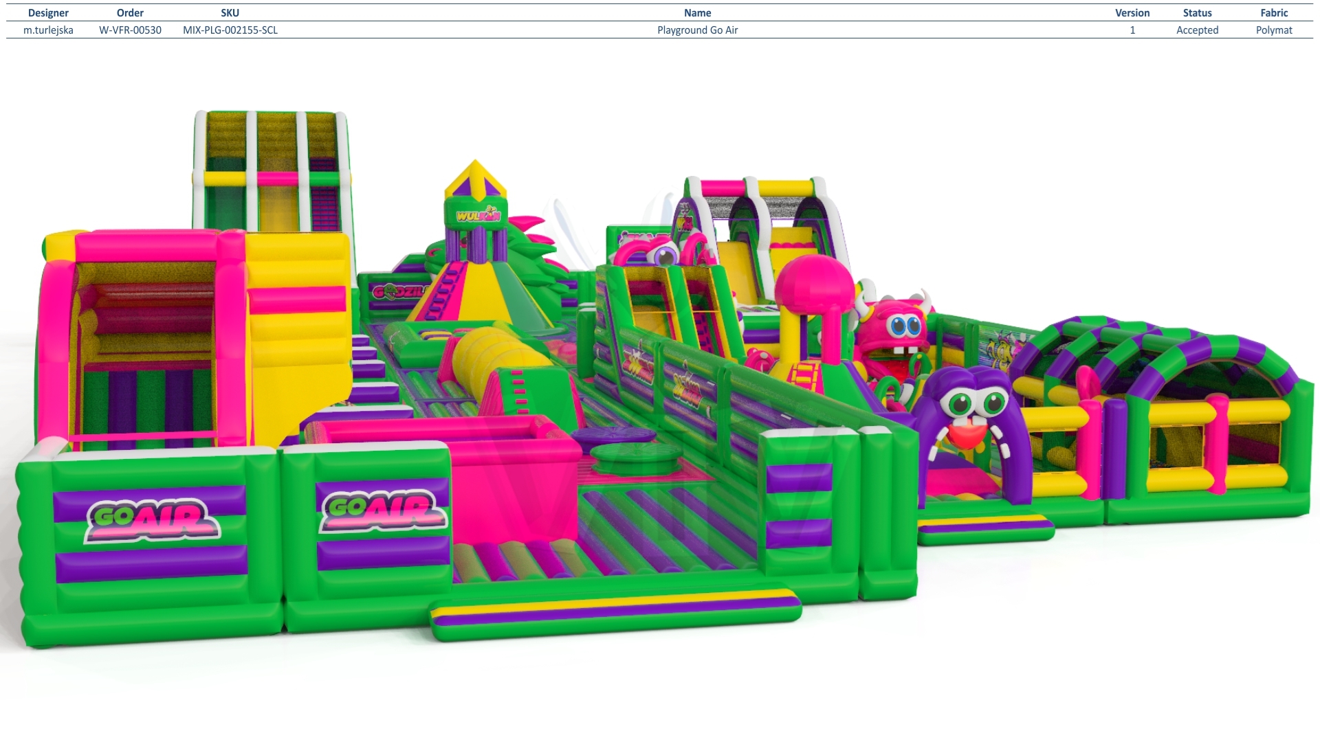Playground Go Air commercial inflatable playground