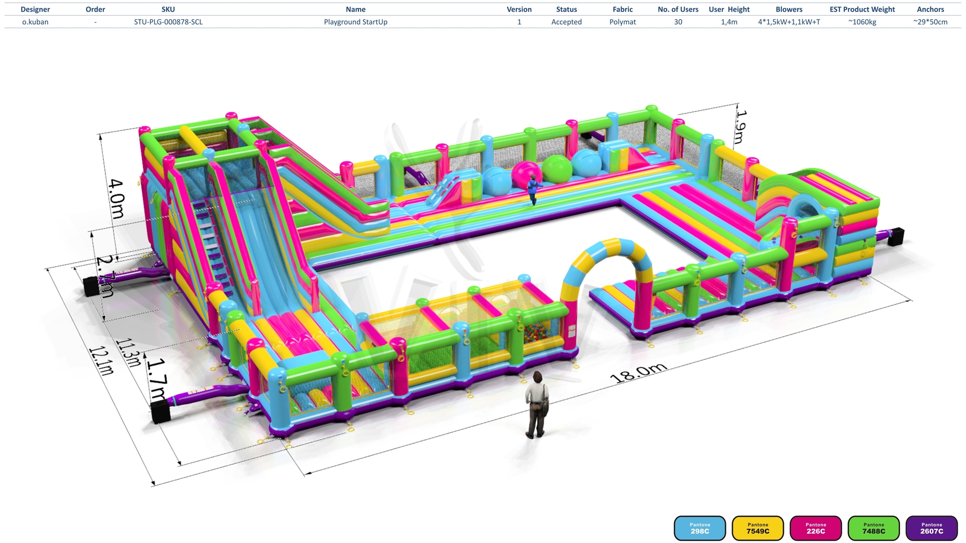 Playground Micro Startup commercial inflatable playground
