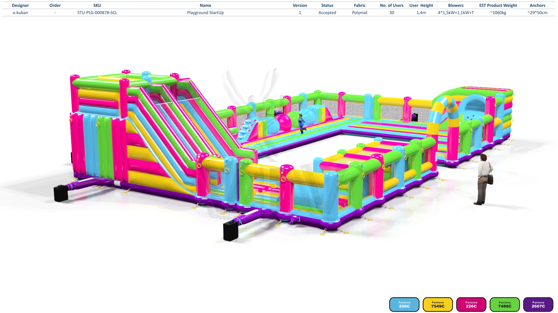 Playground Micro Startup commercial inflatable playground
