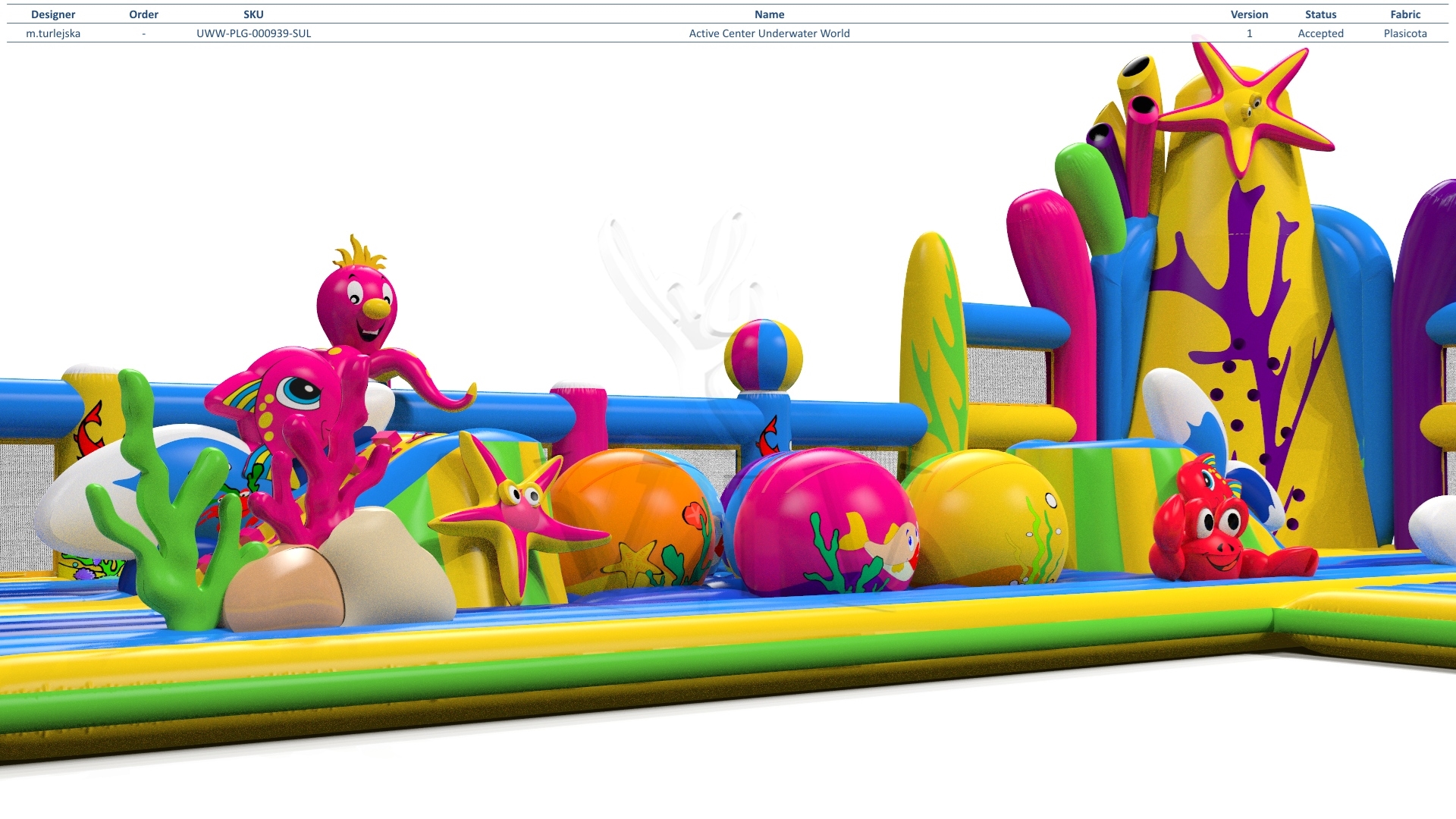 Playground Mini Underwater World commercial inflatable playground