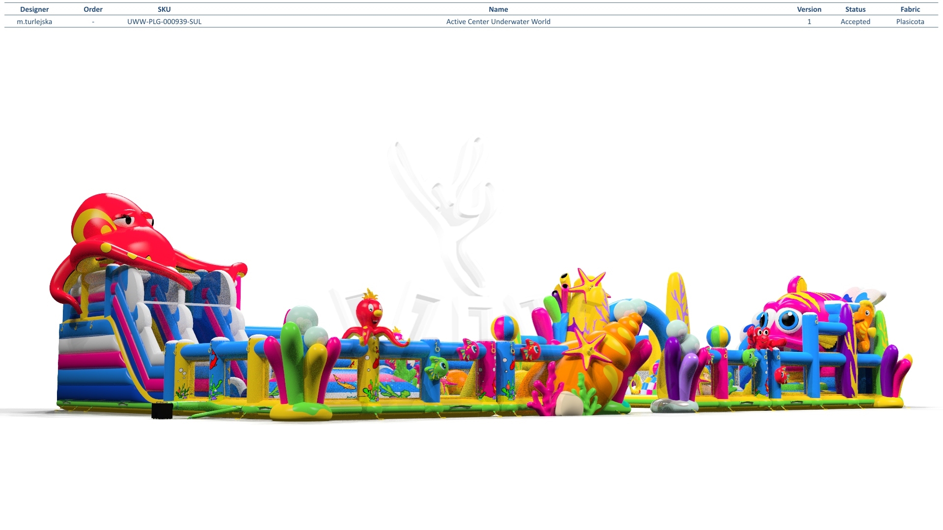 Playground Mini Underwater World commercial inflatable playground