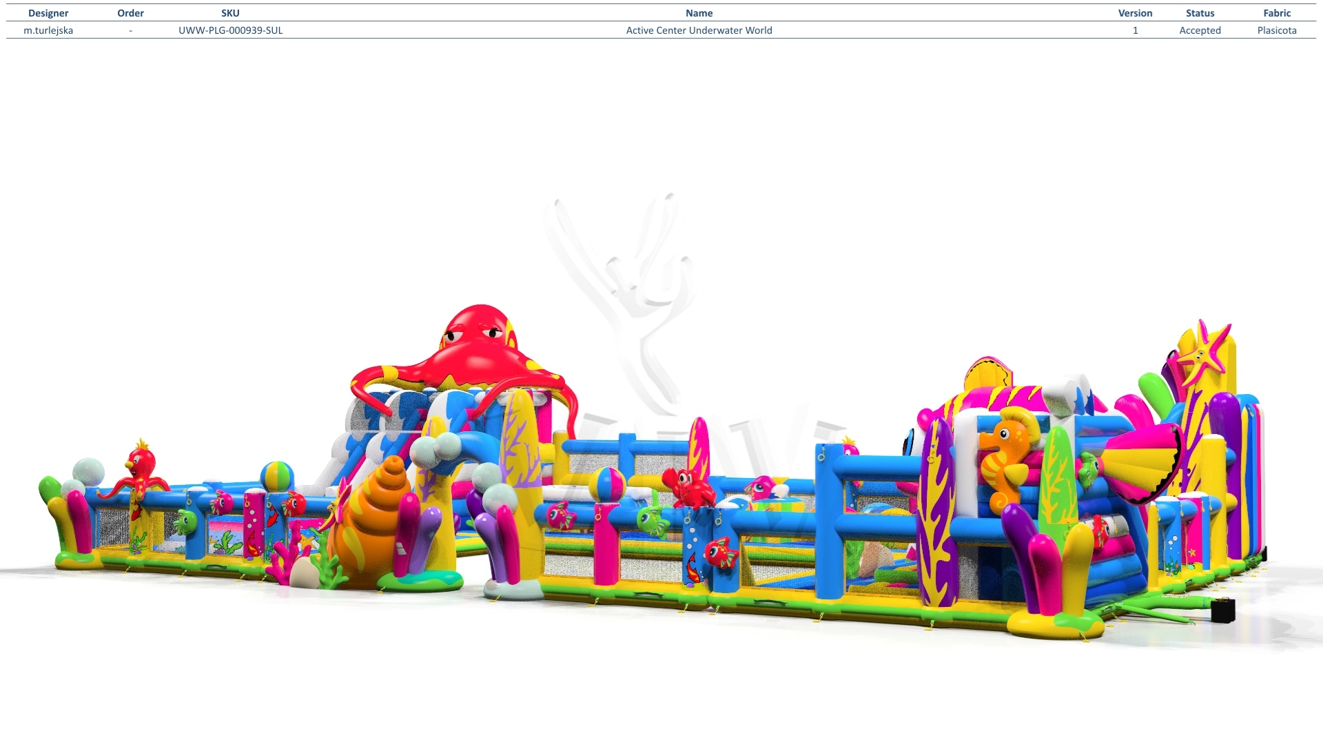 Playground Mini Underwater World commercial inflatable playground