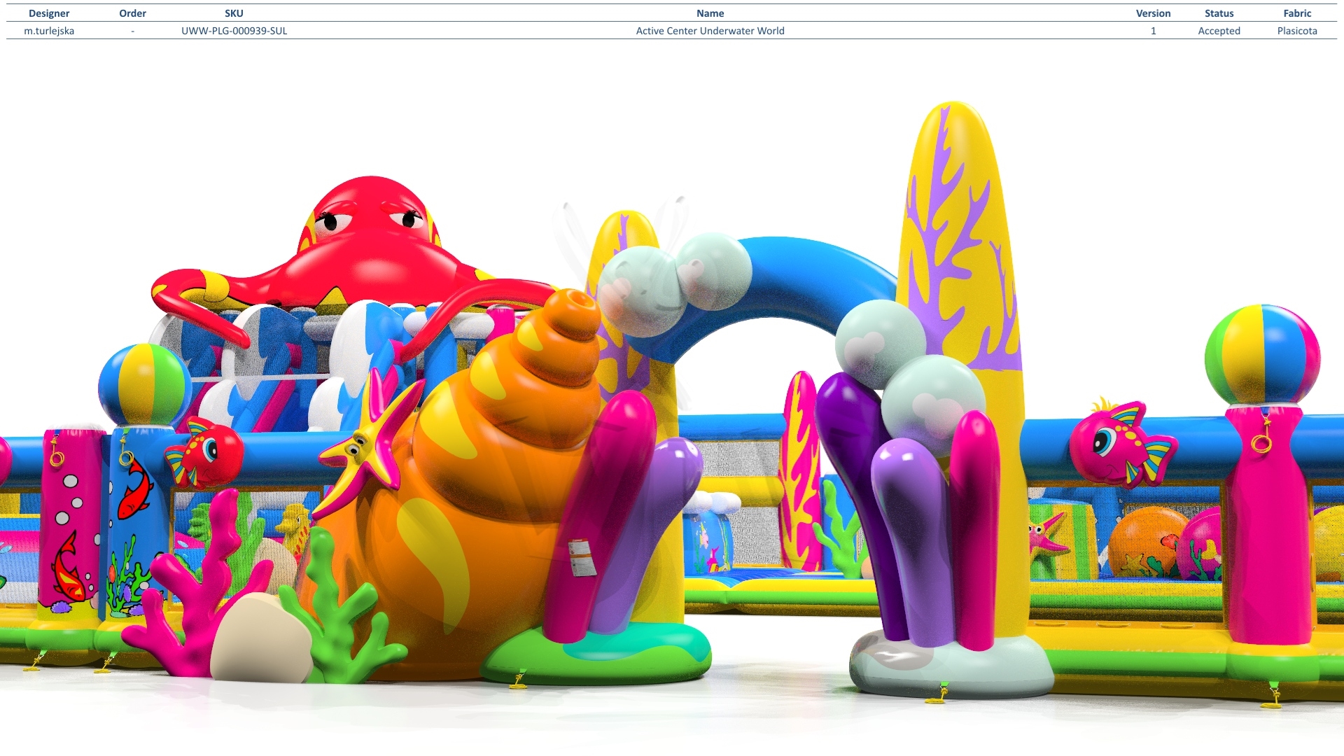 Playground Mini Underwater World commercial inflatable playground