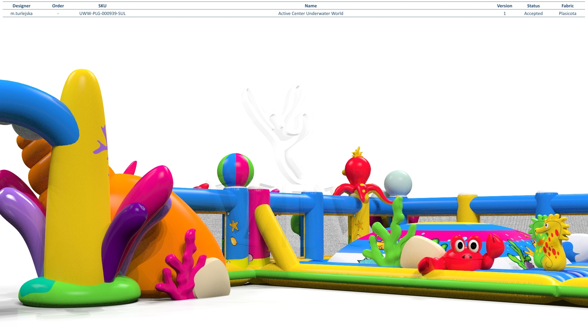 Playground Mini Underwater World commercial inflatable playground