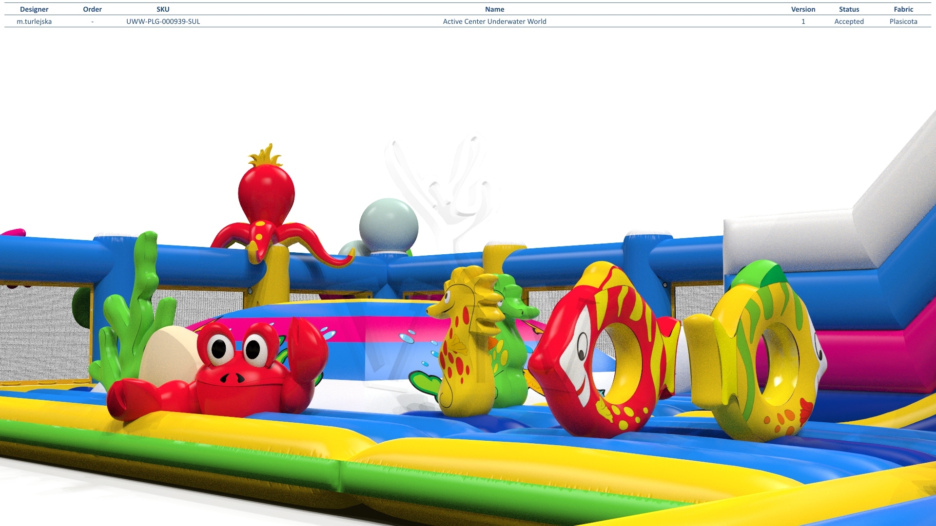 Playground Mini Underwater World commercial inflatable playground
