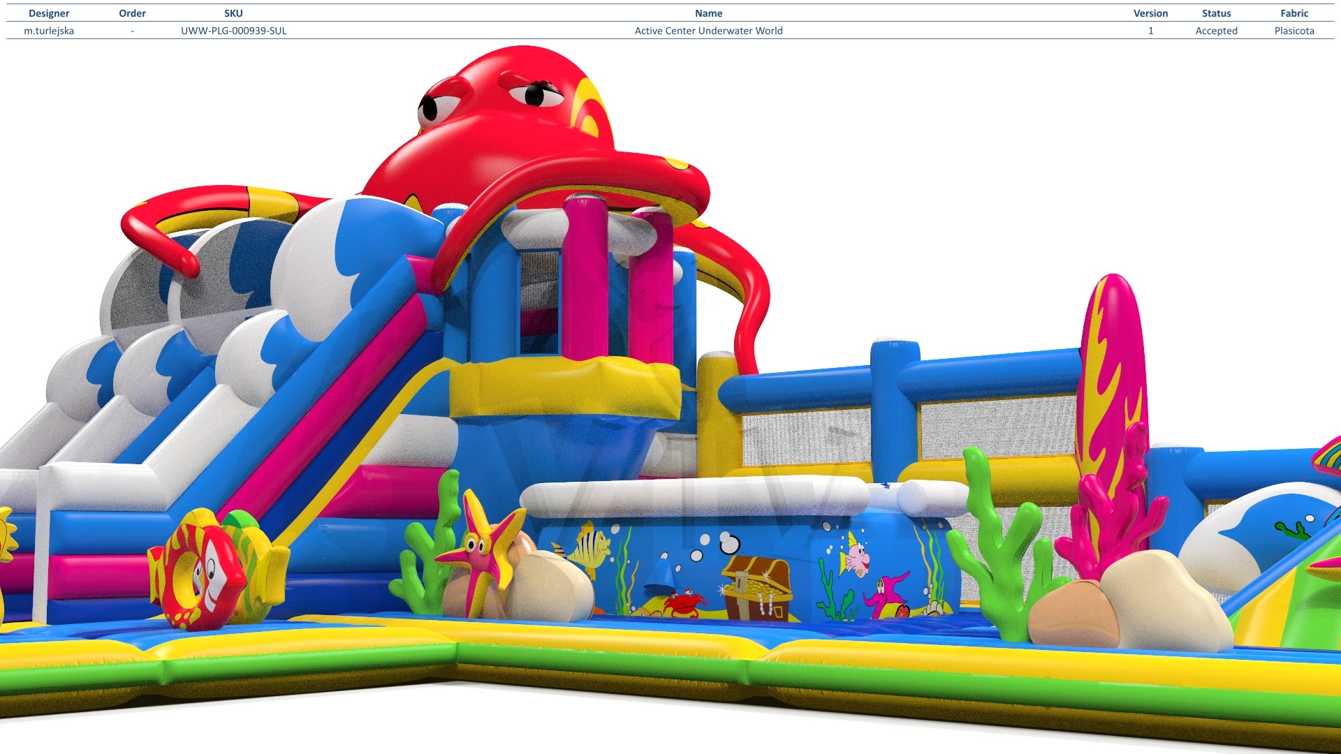 Playground Mini Underwater World commercial inflatable playground
