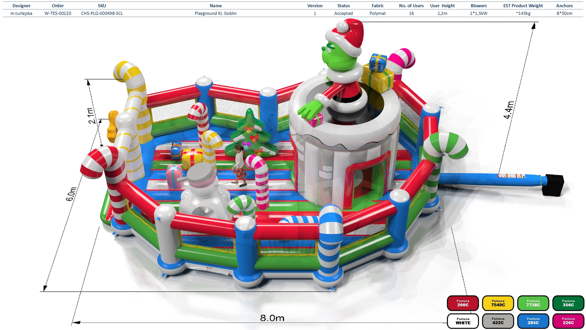 Playground XL Goblin - Collection Winter commercial inflatable playground