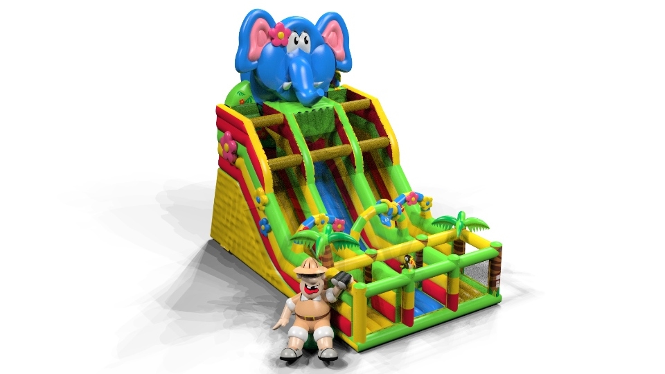 Slide Elephant commercial inflatable playground