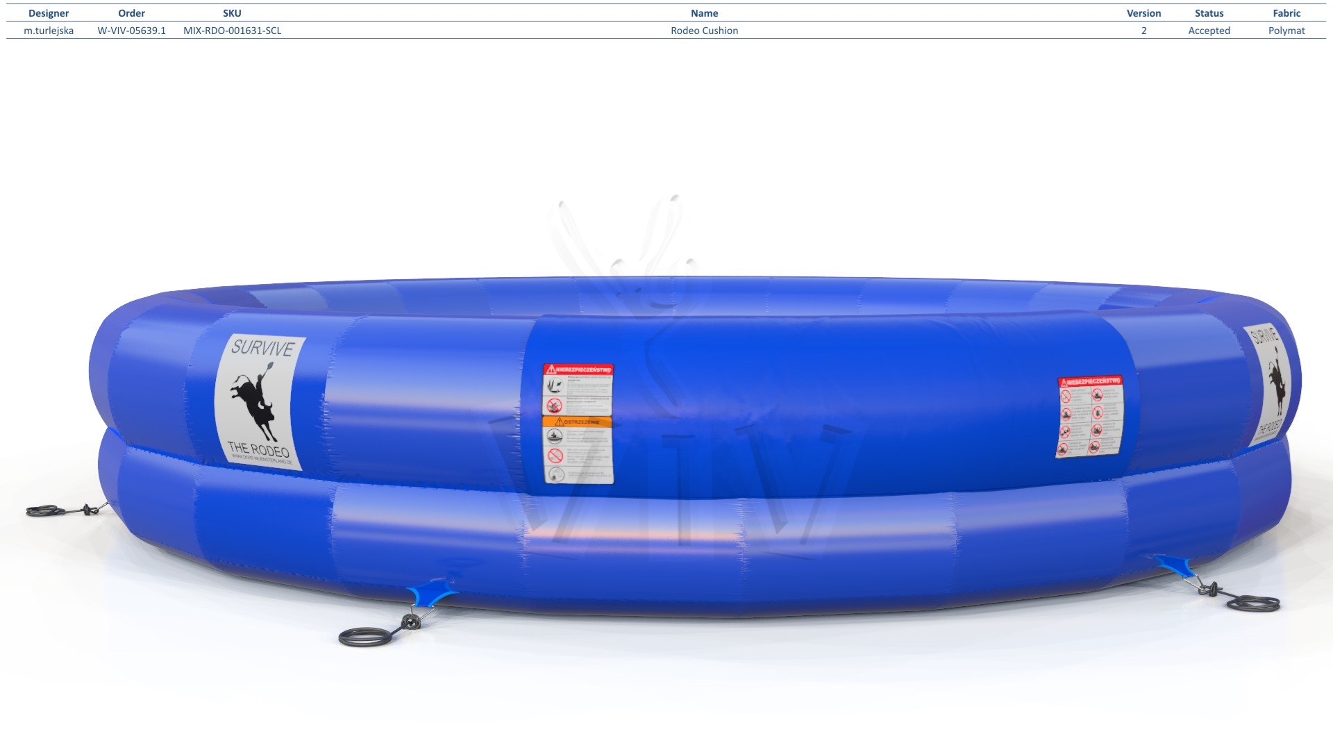 Air cushion for Rodeo commercial mechanical rodeo attraction