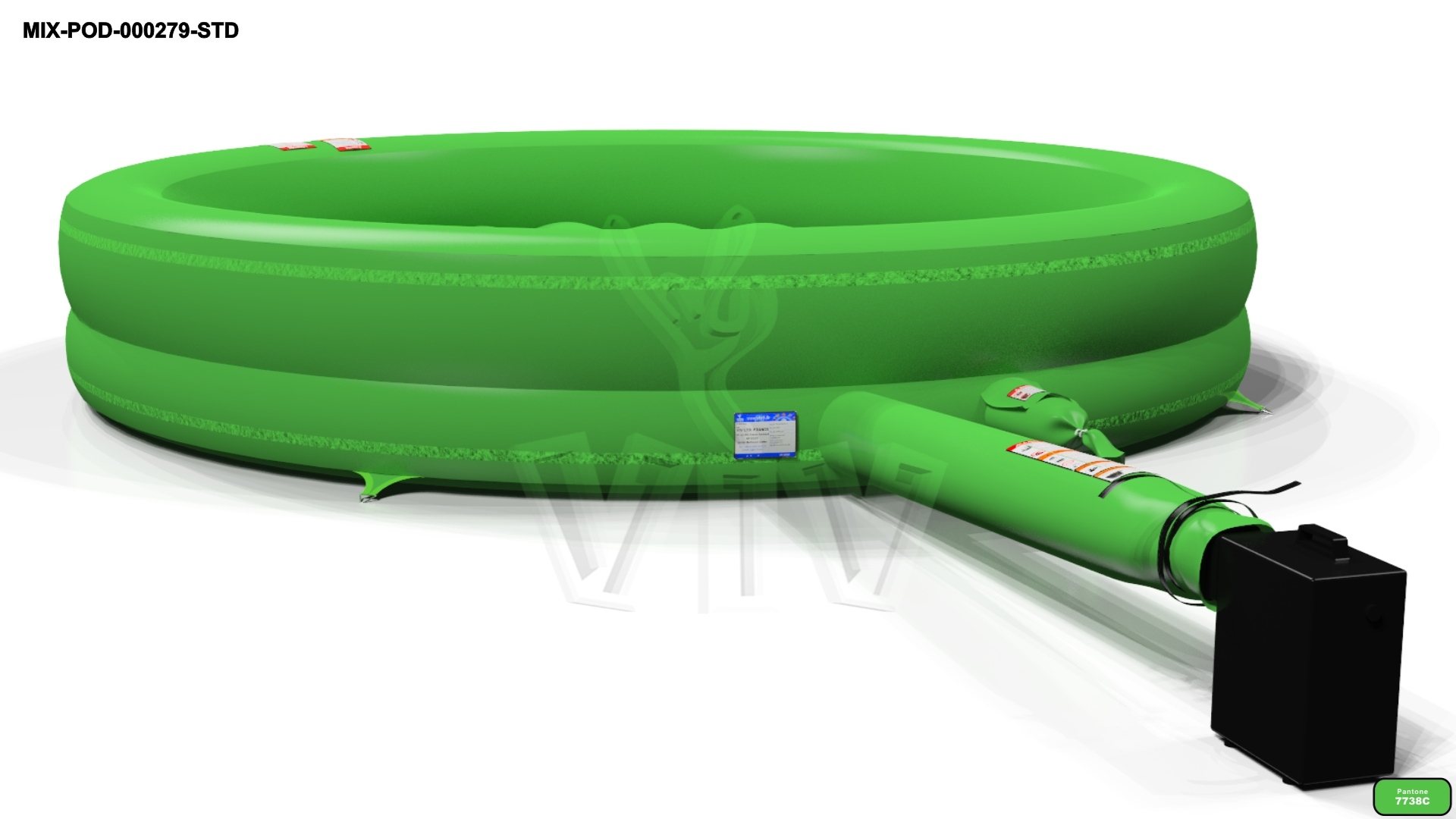 Air cushion for Rodeo 5m commercial mechanical rodeo attraction