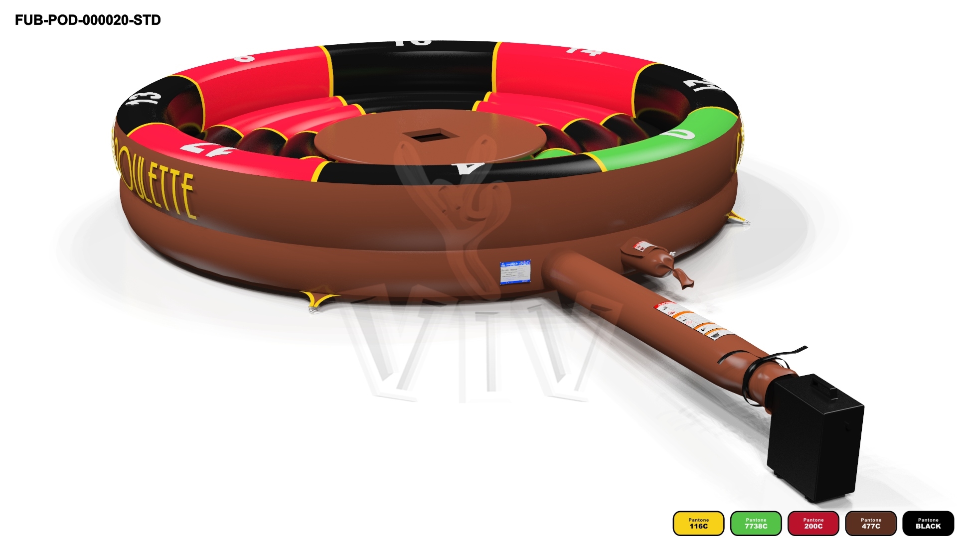 Air cushion for Rodeo Casino Roulette commercial mechanical rodeo attraction