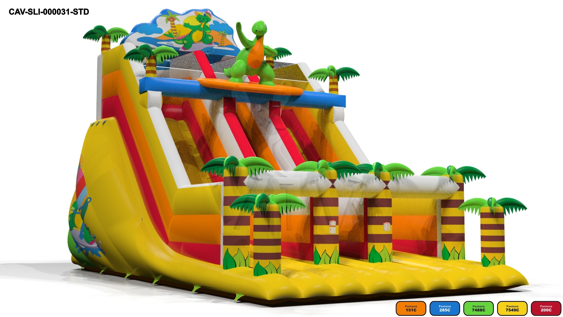 Dino Gigant commercial inflatable slide