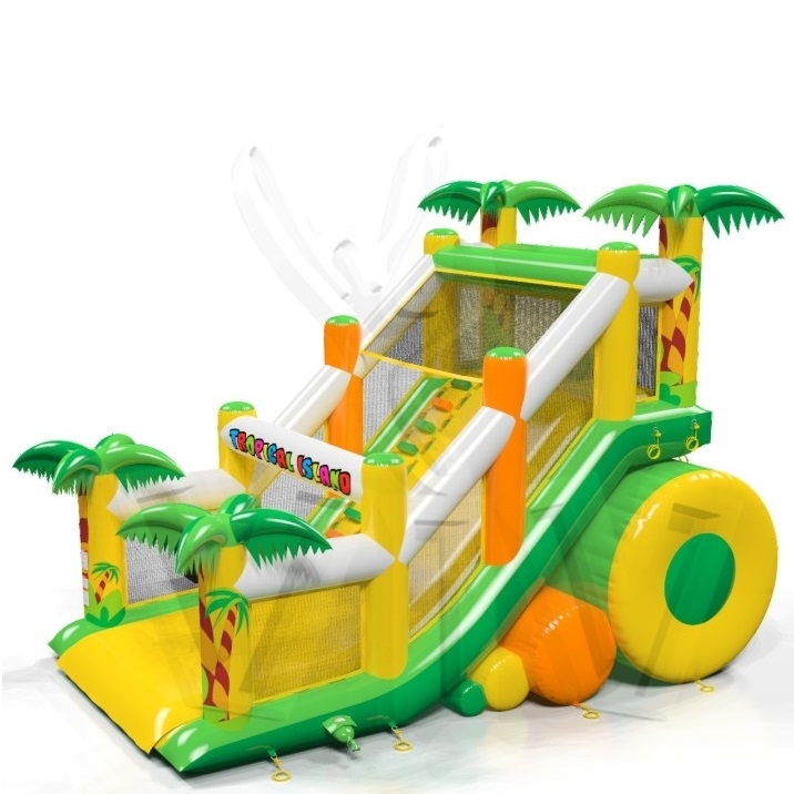 Mini Tropical Islands commercial inflatable slide