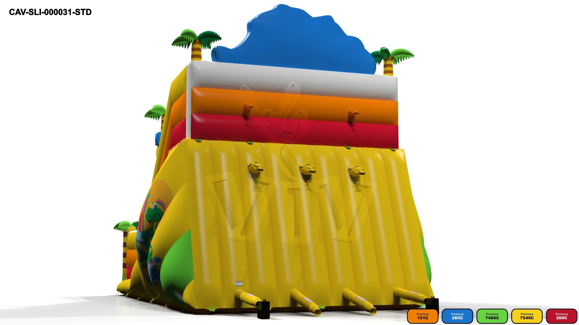 Dino Gigant commercial inflatable slide