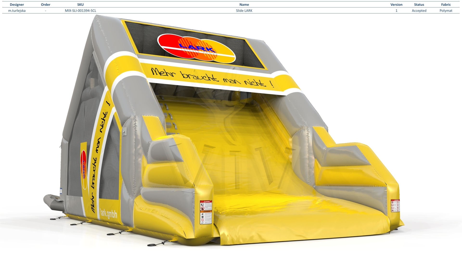 LARK commercial inflatable slide