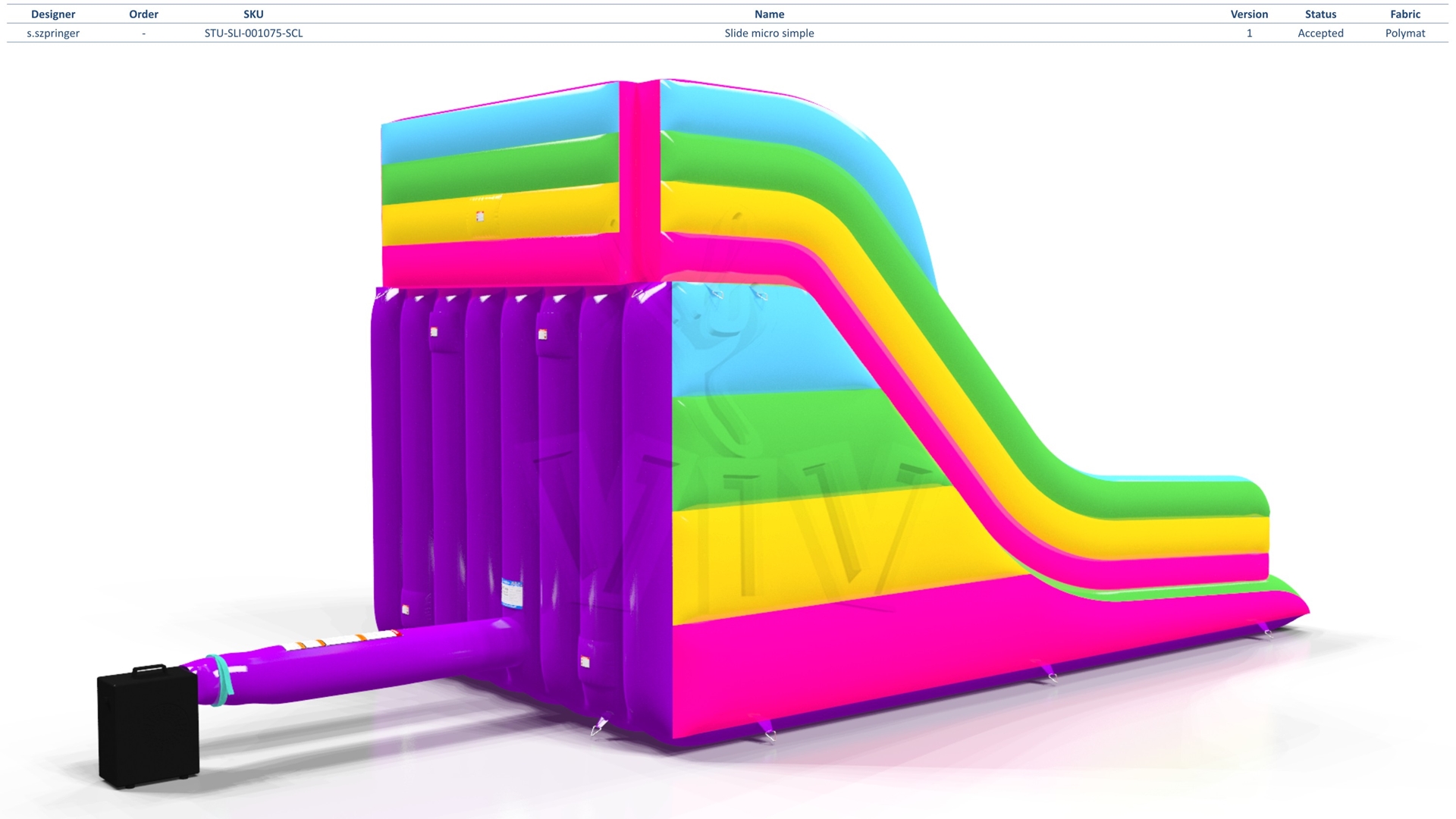 micro simple Startup commercial inflatable slide