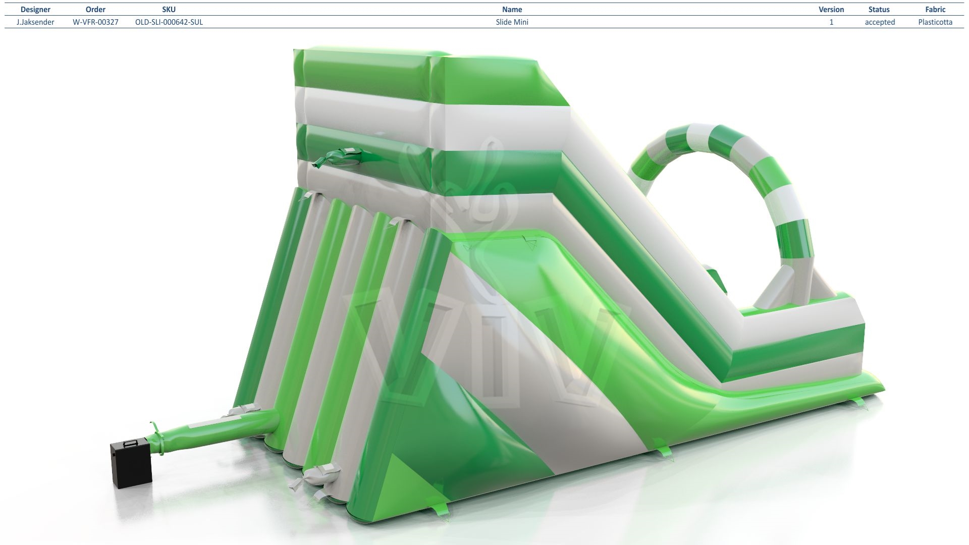 Mini commercial inflatable slide