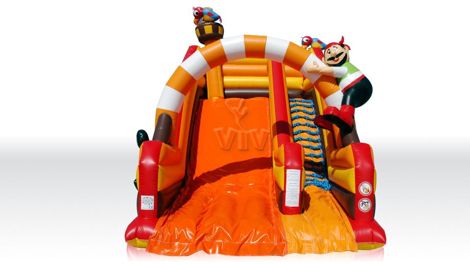 Pirate with parrot commercial inflatable slide