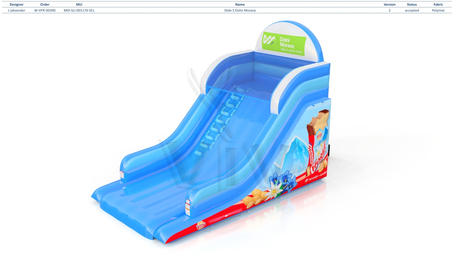 S Dolni Morava commercial inflatable slide