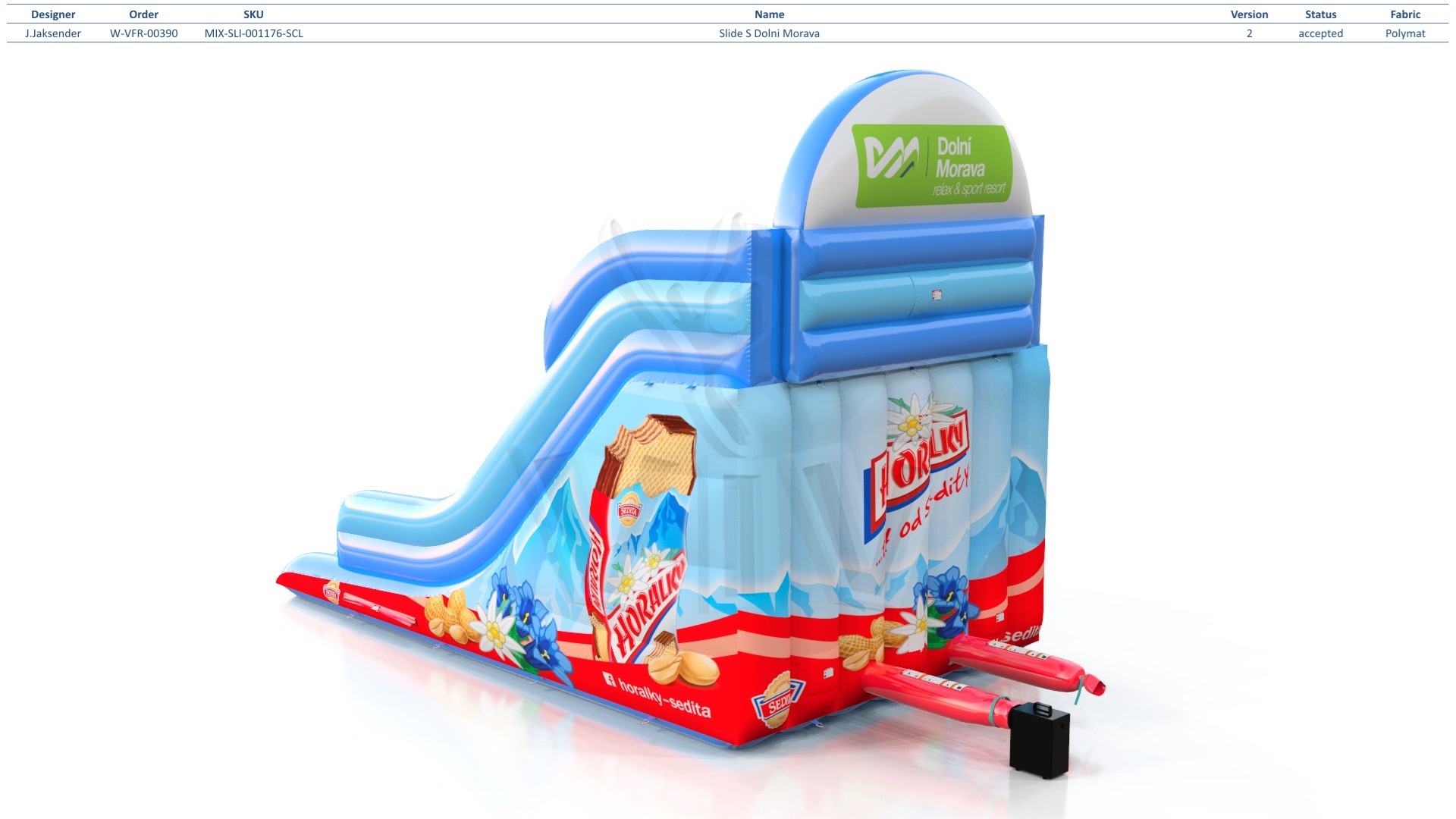 S Dolni Morava commercial inflatable slide
