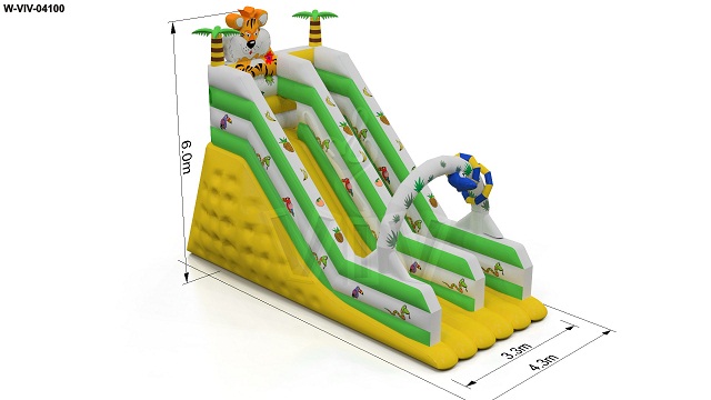 Slide Tyger Mini 8 x 4,3 x 6 m commercial inflatable slide
