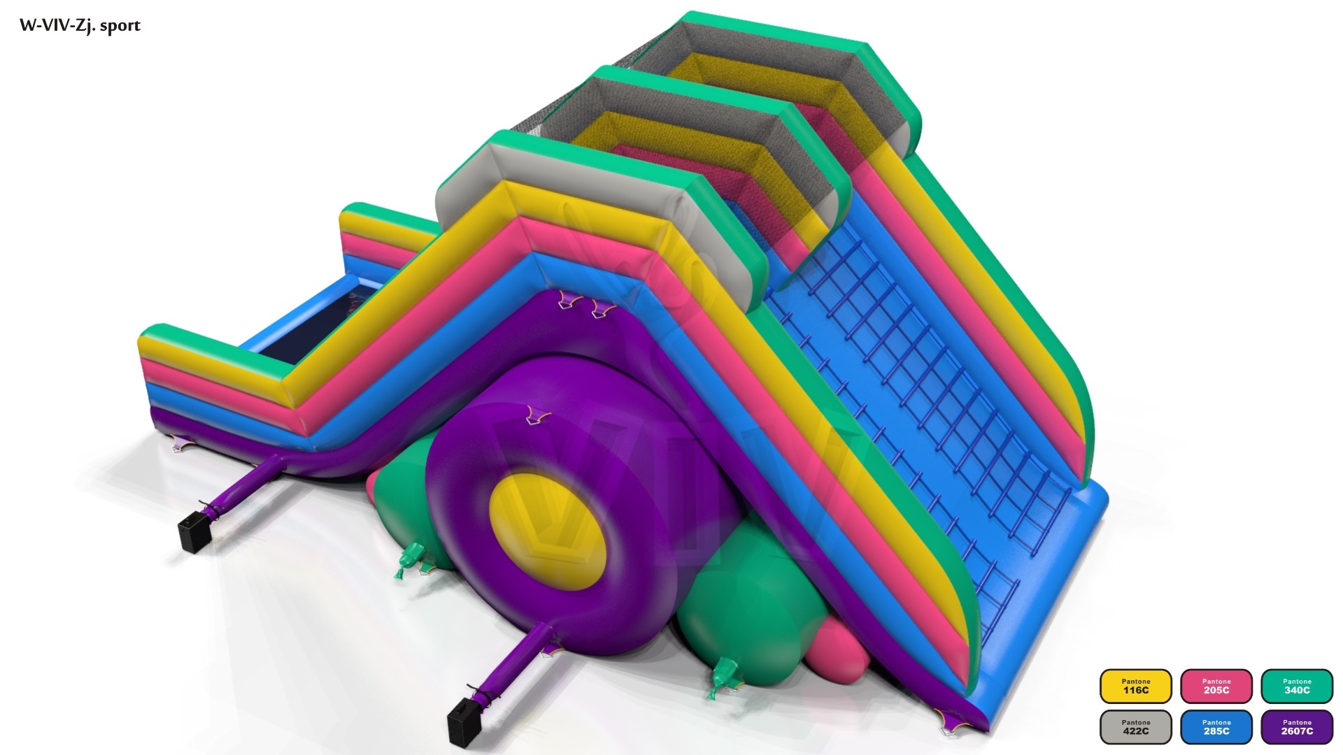 Water - Collection Fun in 5K commercial inflatable slide