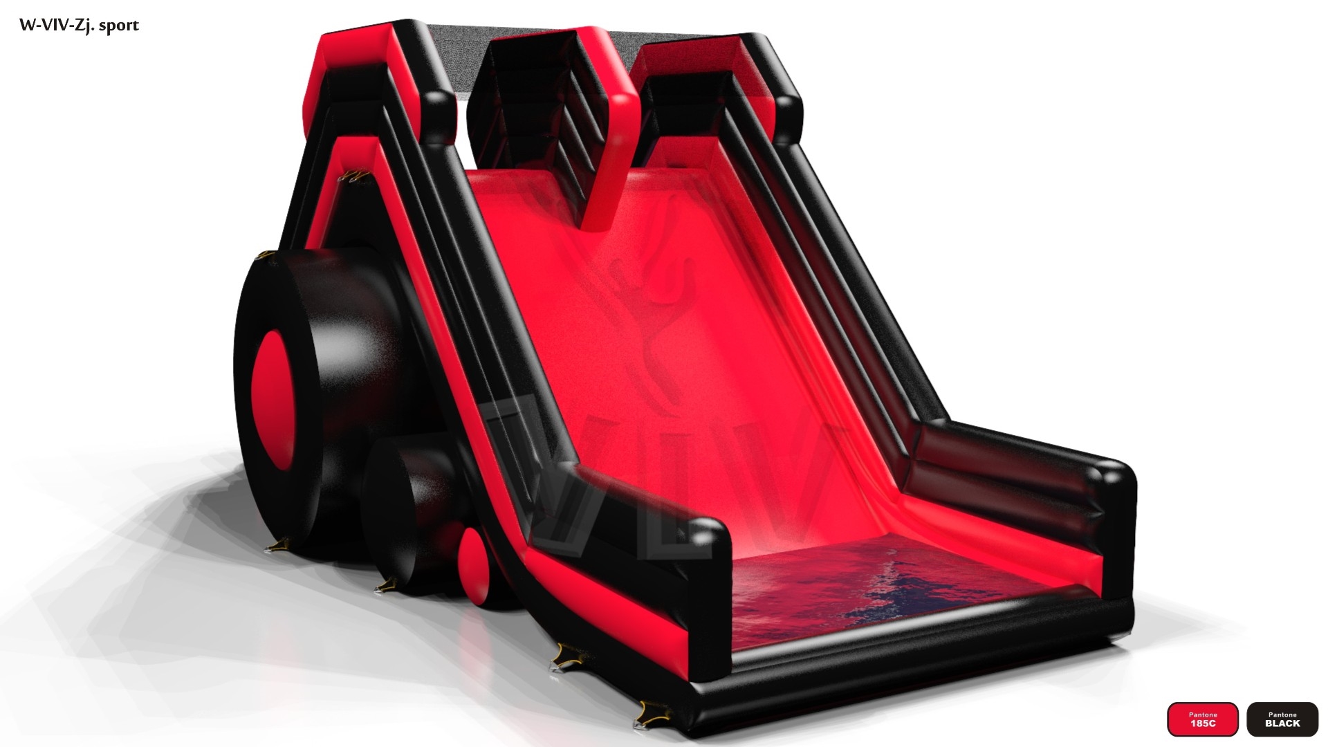 Water - Collection Fun in Black commercial inflatable slide
