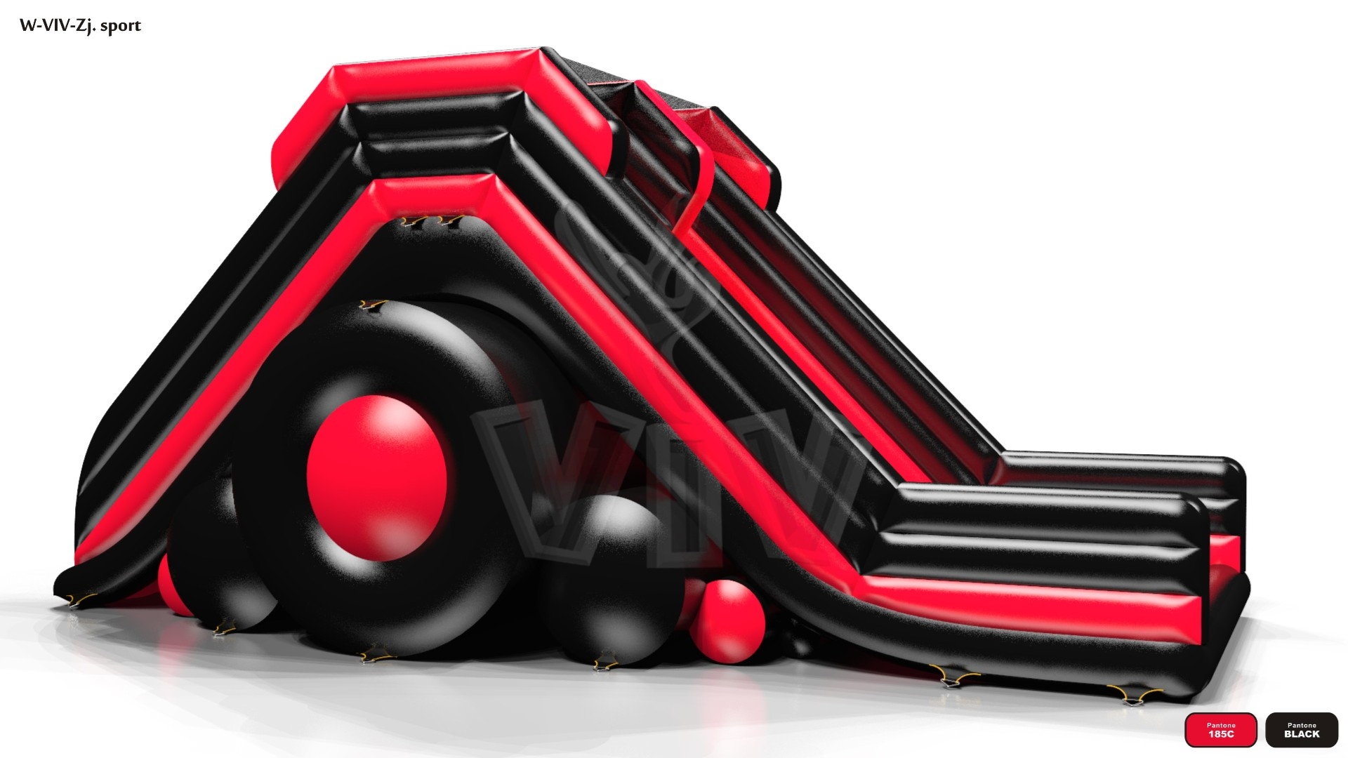 Water - Collection Fun in Black commercial inflatable slide