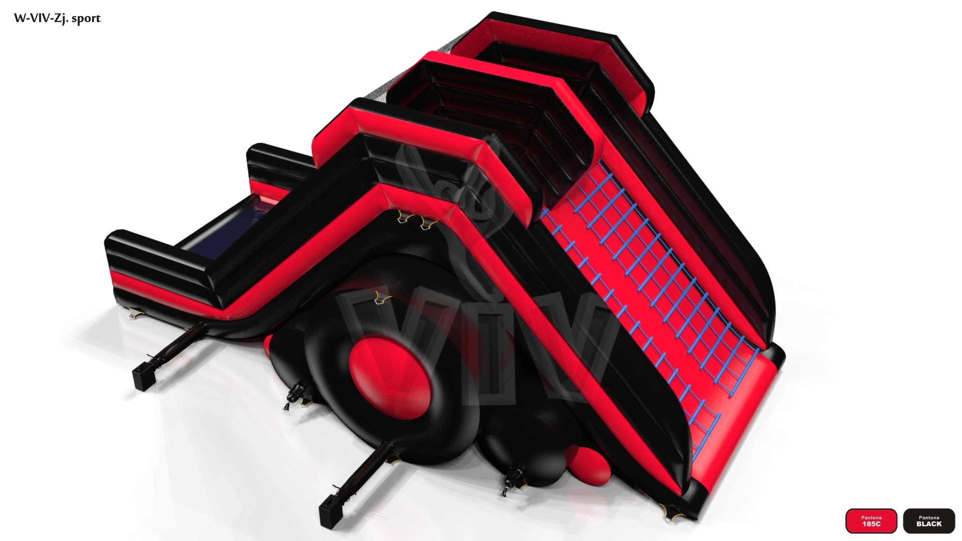 Water - Collection Fun in Black commercial inflatable slide
