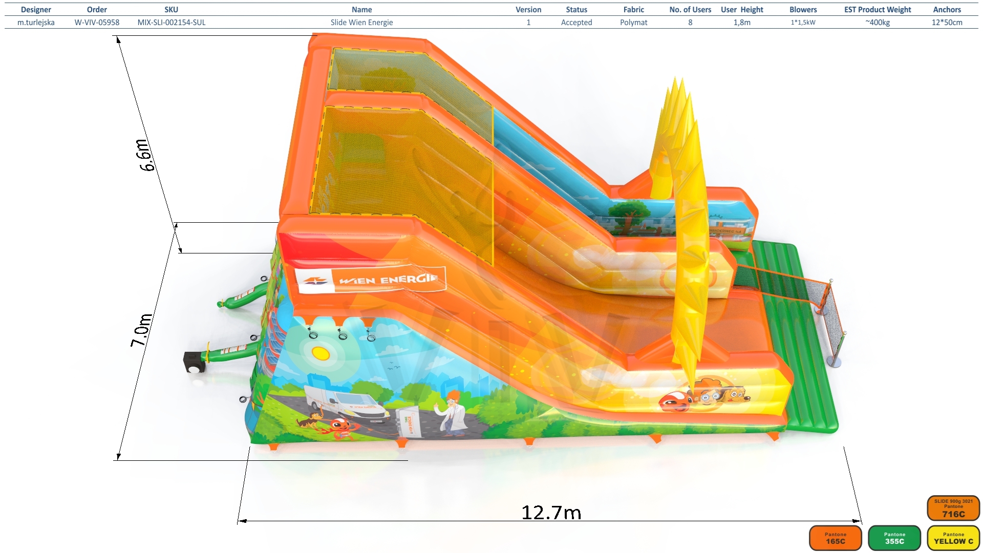 Wien Energie commercial inflatable slide