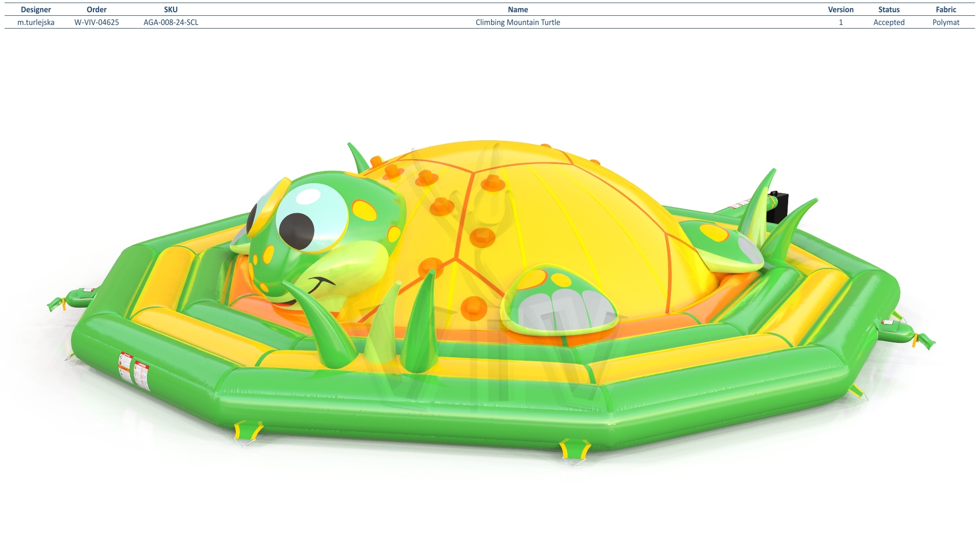Climbing Mountain Turtle - Collection Big Bugs commercial inflatable soft mountain