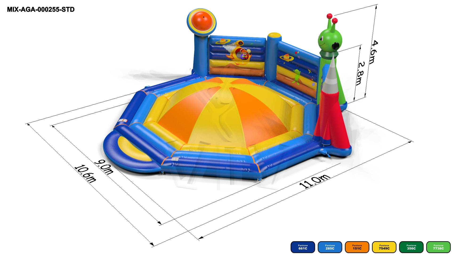 Soft Mountain Cosmos commercial inflatable soft mountain