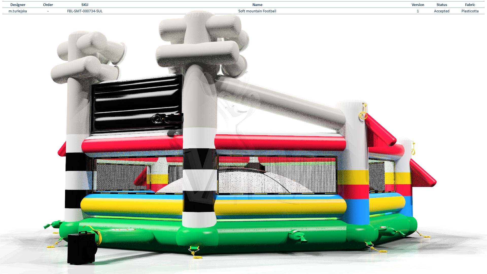 Soft mountain Football commercial inflatable soft mountain