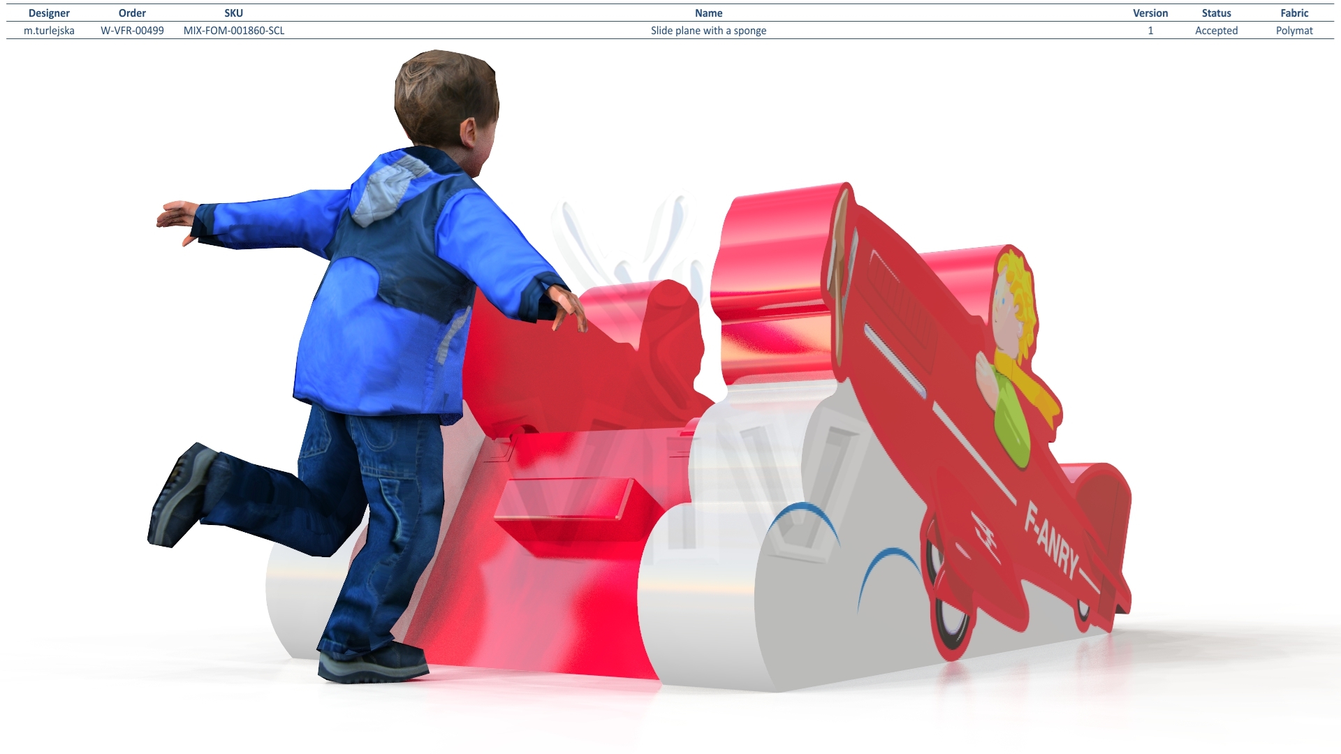 Slide Plane with a softplay commercial inflatable softplay