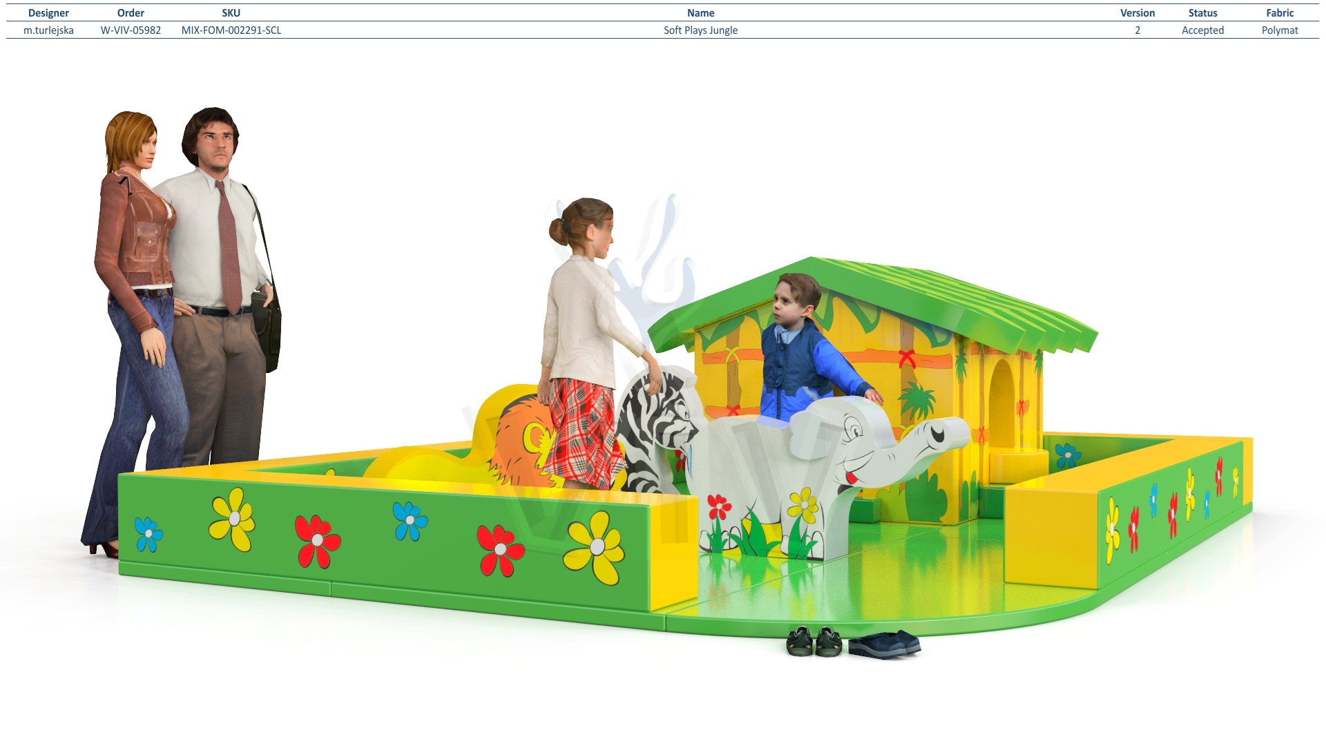 Soft Play Jungle commercial inflatable softplay