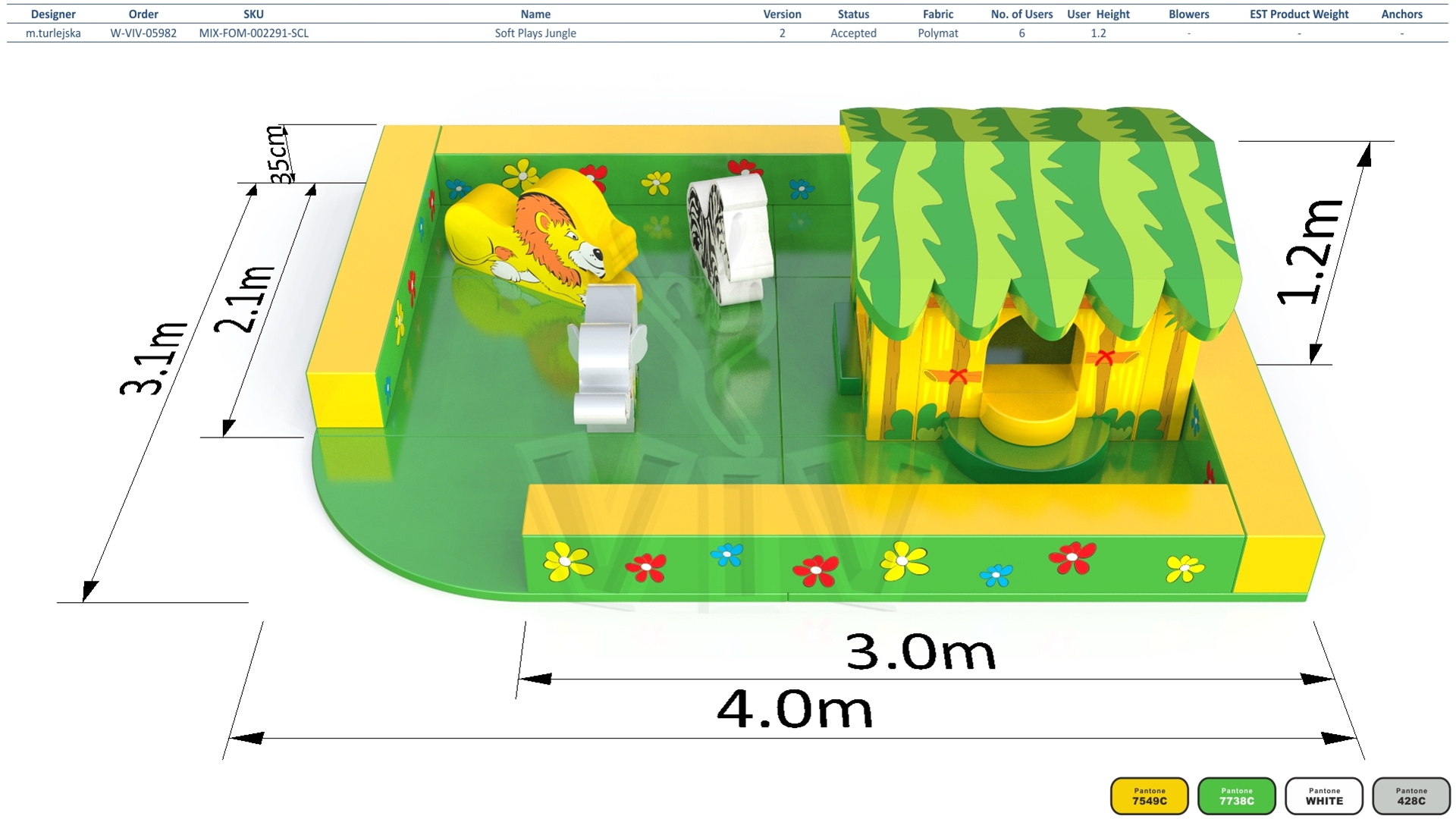 Soft Play Jungle commercial inflatable softplay