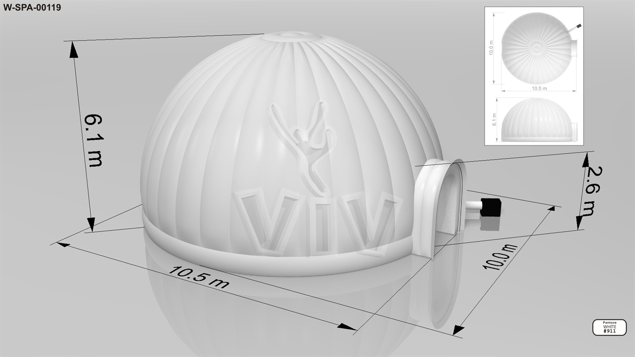 Tent Igloo 10 m commercial promotional inflatable tent