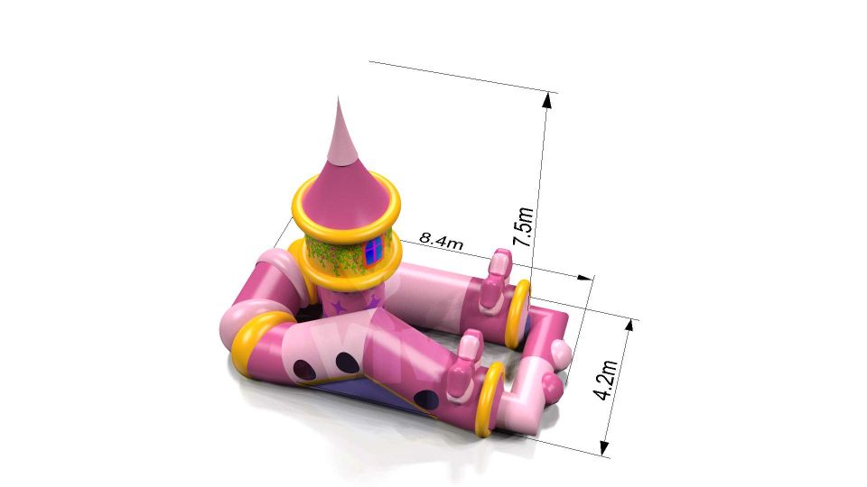 Tunnel Pink - Pink Collection commercial inflatable tunnel