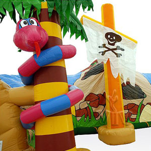 Tunnel Pirate Cave with snake commercial inflatable tunnel