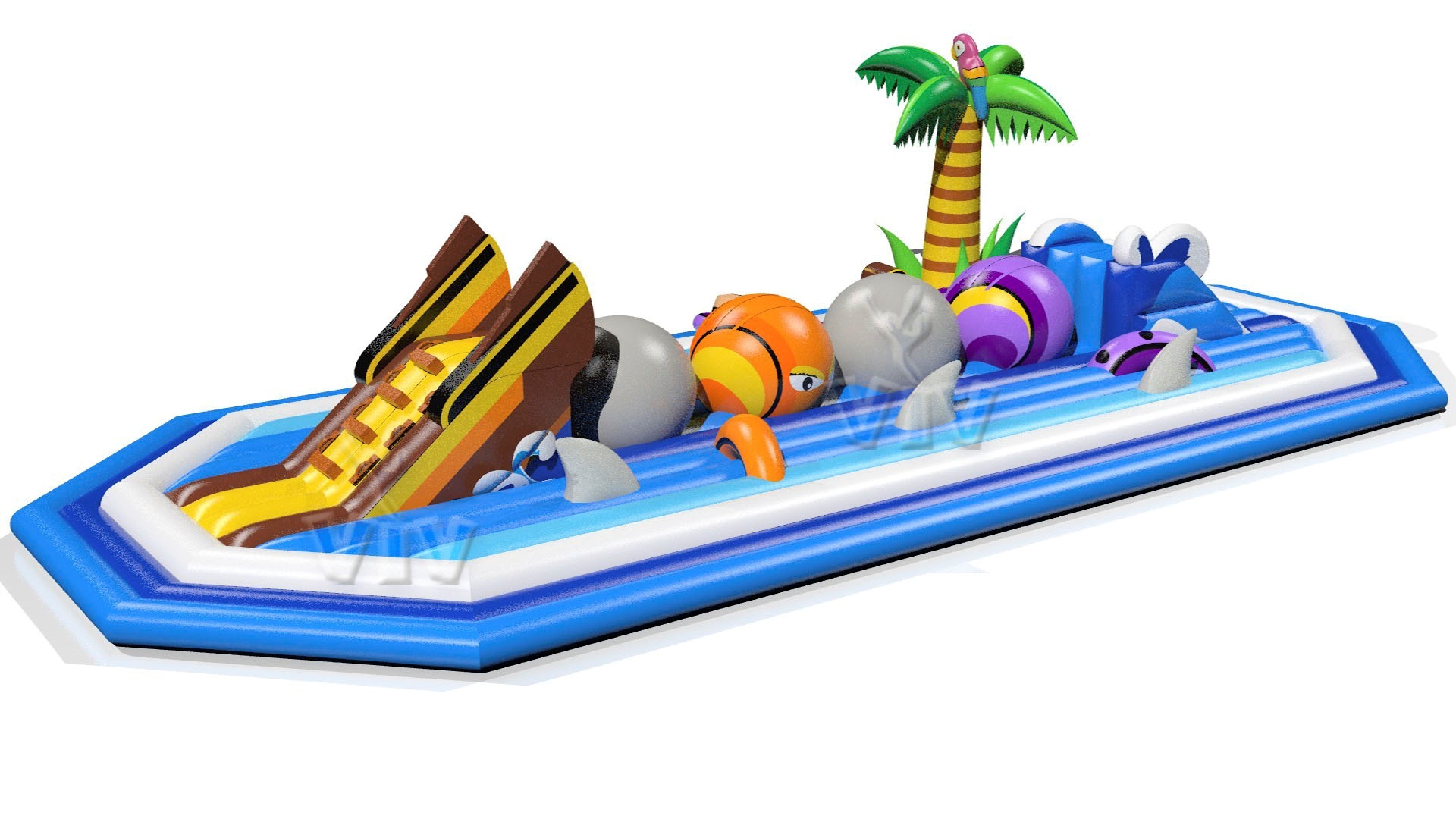 Wipe-Out Pirate M - Collection Pirate commercial inflatable wipe-out attraction