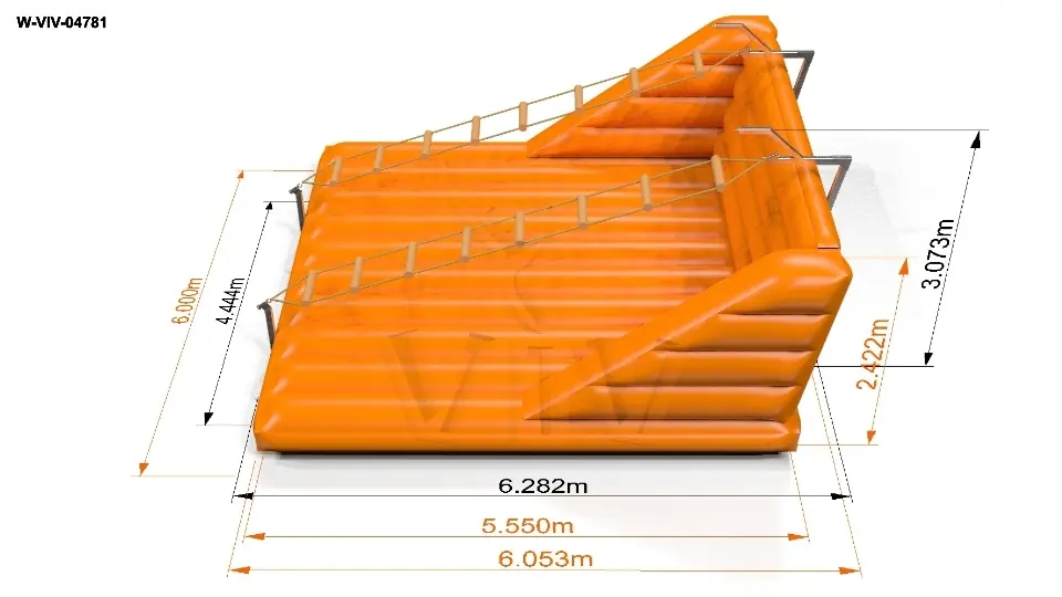 Ladders Shark 6.3 x 6.0 x 3.1 m commercial inflatable action game