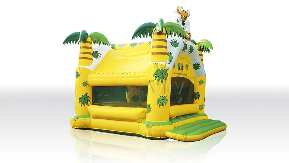 Jungle pool - with roof & palms & figure 7 x 6 (balls sold separately) commercial inflatable bounce