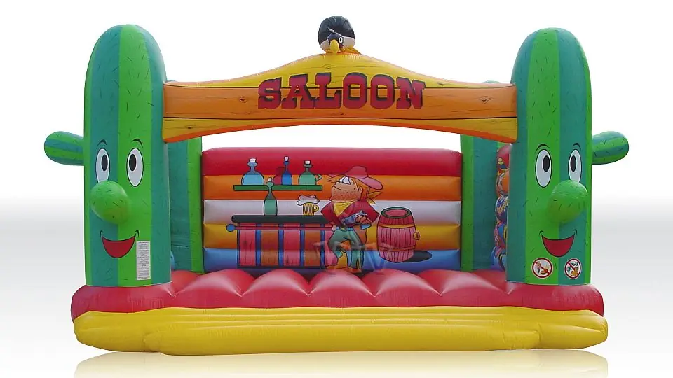 Bounce Saloon Cactus 7 x 6 without roof commercial inflatable bounce