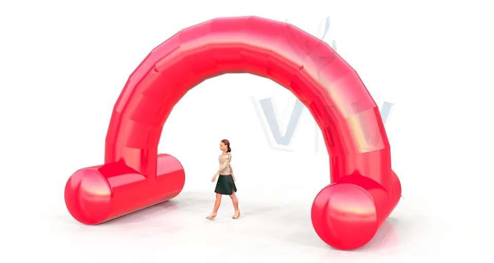 Arch gate self - standing 6 m commercial promotional inflatable gate