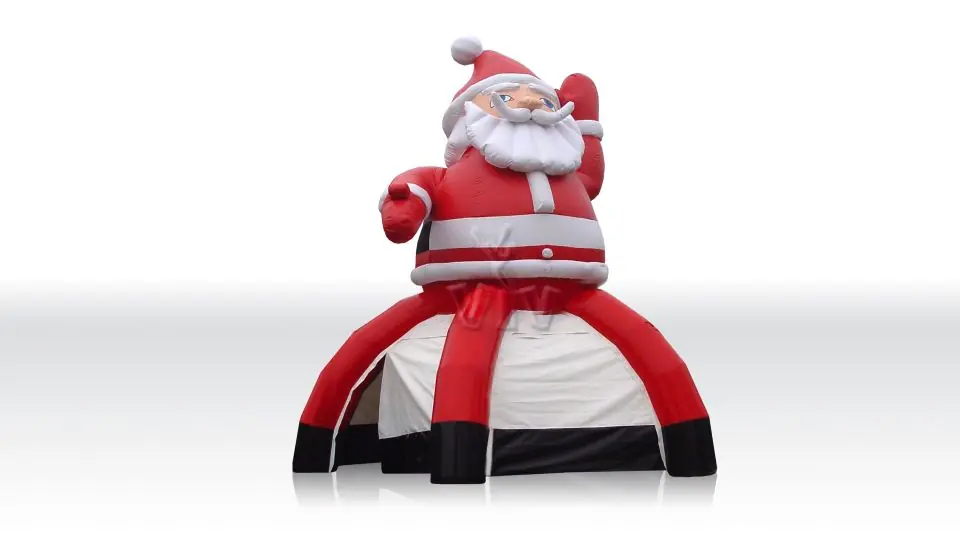 Tent with Christmas Father, external diameter 6.5 m commercial holiday inflatable