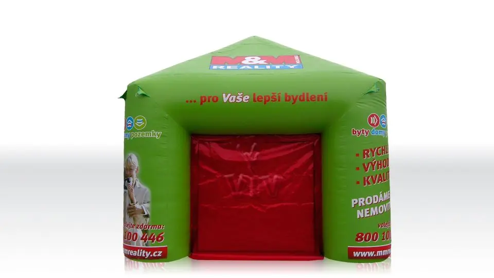 Square tent 8 x 8 m commercial promotional inflatable tent