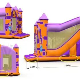 Bounce Combo 4,3 x 3,5 m commercial inflatable bounce